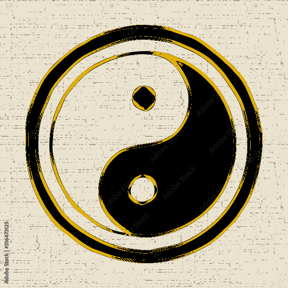 Yin Yin Yang symbol. Culture and philosophy of the east, chinese taoism ...