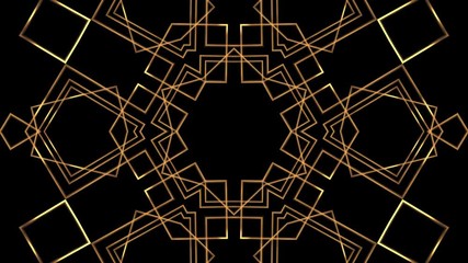 Wall Mural - 20s retro style. abstract art deco style linear geometric gold pattern 1920s vintage background.