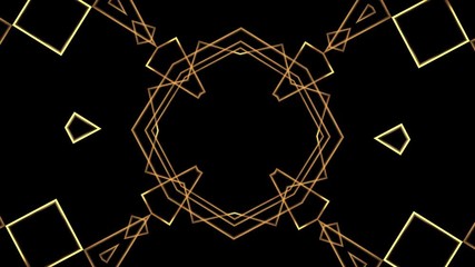 Wall Mural - 20s retro style. abstract art deco style linear geometric gold pattern 1920s vintage background.