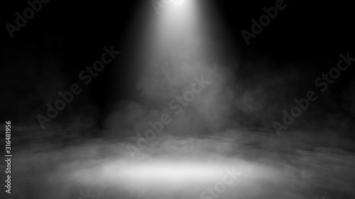 Fotomural Divine light through a dark fog