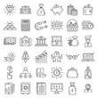 © anatolir - Millionaire icons set. Outline set of millionaire vector icons for web design isolated on white background