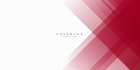 Poster - Abstract modern background gradient color. Red maroon and white gradient with stylish line and square decoration suit for presentation design.