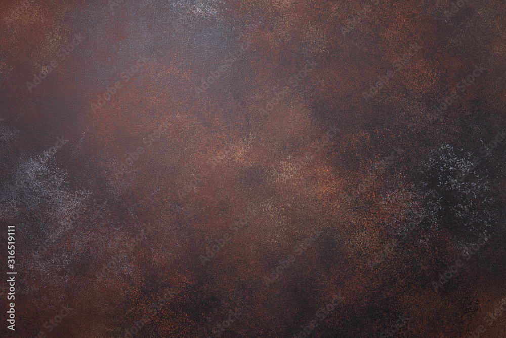 Brown rusty metal texture background - obrazy, fototapety, plakaty 
