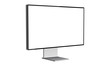 © Evgeniy Zimin - Modern computer monitor mockup isolated on white background side view. Vector illustration
