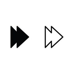 Poster - arrow icon.  line design. arrow set for web, site or application design
