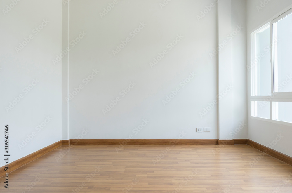 empty white room no have sofa in front of simple clean white wall - obrazy, fototapety, plakaty 