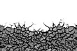 © serkanmutan - Crack soil. Abstract nature. İsolated image. White background.