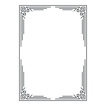 vector image, decorative ornamental frame, original design
