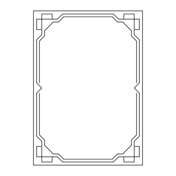 vector image, decorative ornamental frame, original design
