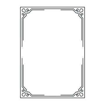 vector image, decorative ornamental frame, original design