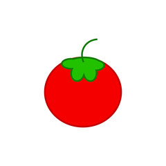 Canvas Print - vector icon, with tomato shape