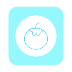 Canvas Print - vector icon, with tomato shape