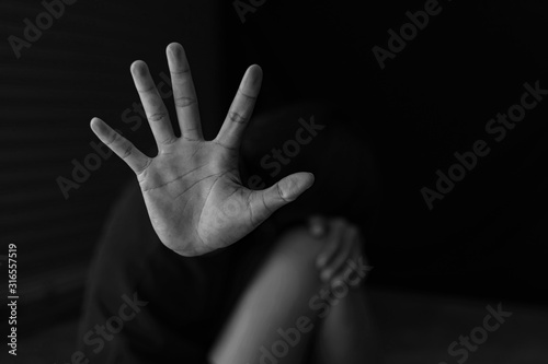 Fotografía stop violence against Women,sexual abuse, human trafficking,domestic violence ra