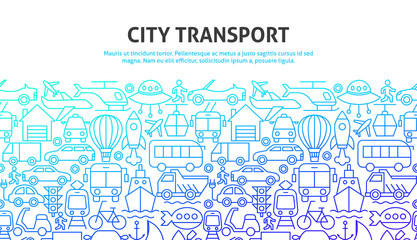 Wall Mural - City Transport Concept