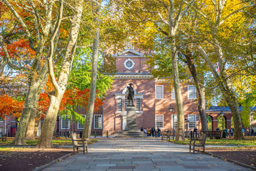 Sticker - Independence Hall in Philadelphia,  USA