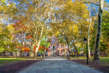 Sticker - Independence Hall in Philadelphia,  USA