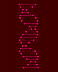 Wall Mural - Abstract structure of human DNA. Vector DNA.