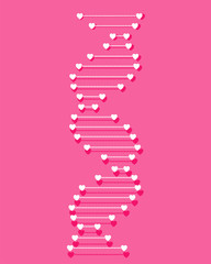 Wall Mural - Abstract structure of human DNA. Vector DNA.