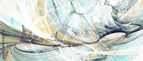 Abstract blue color background. Soft modern pattern. Fractal artwork for crea...