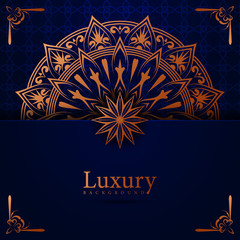 Wall Mural - Luxury mandala background with golden arabesque pattern arabic islamic east style.decorative mandala for print, poster, cover, brochure, flyer, banner.