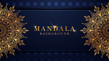 Luxury Mandala Background With Golden Arabesque Pattern Arabic Islamic East Style.decorative Mandala For Print, Poster, Cover, Brochure, Flyer, Banner.