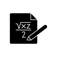 Poster - Mathematics, education icon. Simple education icons for ui and ux, website or mobile application