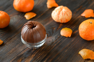 Wall Mural - Dark chocolate orange