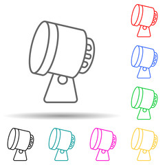 Poster - spot multi color style icon. Simple thin line, outline vector of spotlight icons for ui and ux, website or mobile application