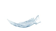 4k Slow Motion Blue Vortex Water Flow With A Splashes Isolated On A White Background With Alpha Matte
