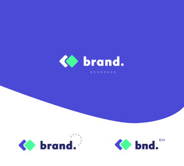 Fintech, Devhouse, Engineering or IT company Logo Template