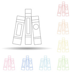 Aufkleber - books flat in multi color style icon. simple thin line, outline vector of book icons for ui and ux, 