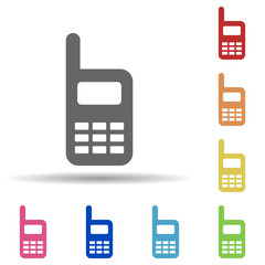Aufkleber - Portable radio in multi color style icon. Simple glyph, flat vector of army icons for ui and ux, website or mobile application