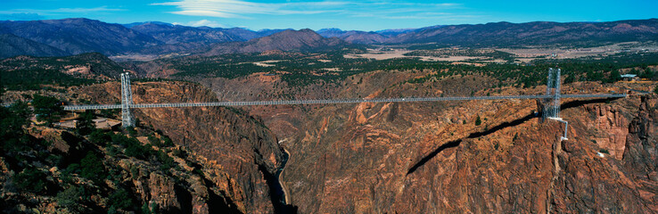 this is the royal gorge bridge which is the world's highest suspension bridge. it is 1053 ft. above 