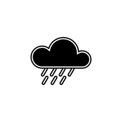 Aufkleber - rainy cloud icon. Simple glyph, flat vector of camping icons for ui and ux, website or mobile application