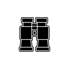 Poster - binoculars icon. Simple glyph, flat vector of camping icons for ui and ux, website or mobile application