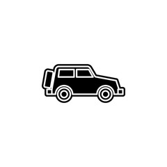 Aufkleber - car for travel icon. Simple glyph, flat vector of camping icons for ui and ux, website or mobile application