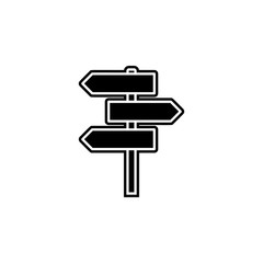Aufkleber - road sign icon. Simple glyph, flat vector of camping icons for ui and ux, website or mobile application