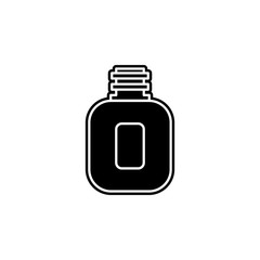 Poster - flask icon. Simple glyph, flat vector of camping icons for ui and ux, website or mobile application