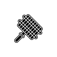 Aufkleber - a grid for a barbecue icon. Simple glyph, flat vector of camping icons for ui and ux, website or mobile application