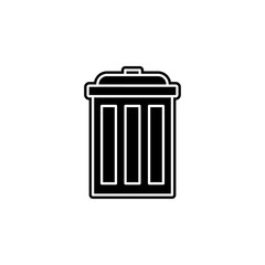 Aufkleber - bin icon. Simple glyph, flat vector of camping icons for ui and ux, website or mobile application