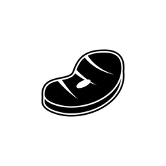 Poster - piece of meat icon. simple glyph, flat vector of camping icons for ui and ux, website or mobile appl