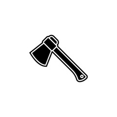 Aufkleber - ax icon. Simple glyph, flat vector of camping icons for ui and ux, website or mobile application