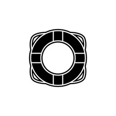 Poster - Lifebuoy icon. Simple glyph, flat vector of camping icons for ui and ux, website or mobile application