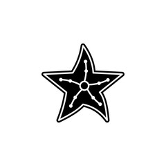 Aufkleber - underwater star icon. Simple glyph, flat vector of camping icons for ui and ux, website or mobile application