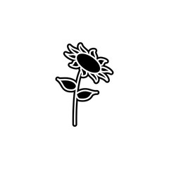 Aufkleber - sunflower icon. Simple glyph, flat vector of camping icons for ui and ux, website or mobile application