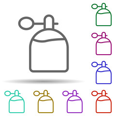 Poster - Perfume, italy in multi color style icon. Simple thin line, outline vector of italy icons for ui and ux, website or mobile application