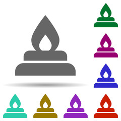 Poster - Laboratory, bunsen burner in multi color style icon. Simple glyph, flat vector of laboratory icons for ui and ux, website or mobile application
