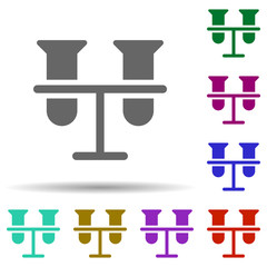 Poster - Laboratory, test tubes in multi color style icon. Simple glyph, flat vector of laboratory icons for ui and ux, website or mobile application