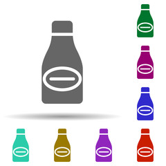 Poster - Music festival, beer, bottle, drink in multi color style icon. Simple glyph, flat vector of music festival icons for ui and ux, website or mobile application