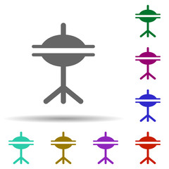 Poster - Music festival, cymbal, drum, percussion in multi color style icon. Simple glyph, flat vector of music festival icons for ui and ux, website or mobile application